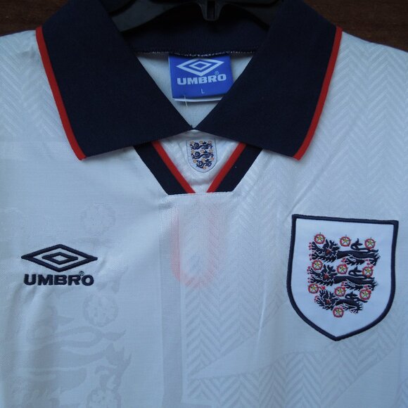 England National Team soccer jersey, large, Umbro, 1994 retro - Picture 2 of 8